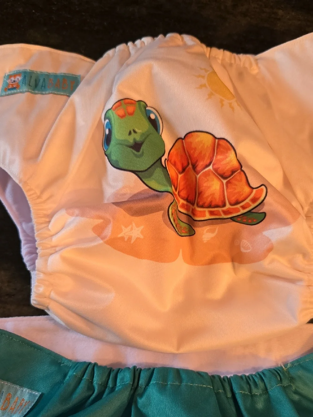 AlvabaReusable Kids Swim Diaper - Turtle, Green Stripe, Tribal & Penguin Designs
